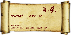 Marsó Gizella névjegykártya