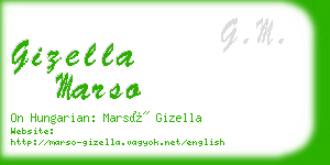 gizella marso business card